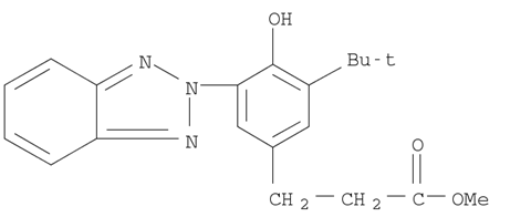 Benzenepropanoic acid, 3-(2H-benzotriazol-2-yl)-5-(1,1-dimethylethyl)-4-hydroxy-, methyl ester